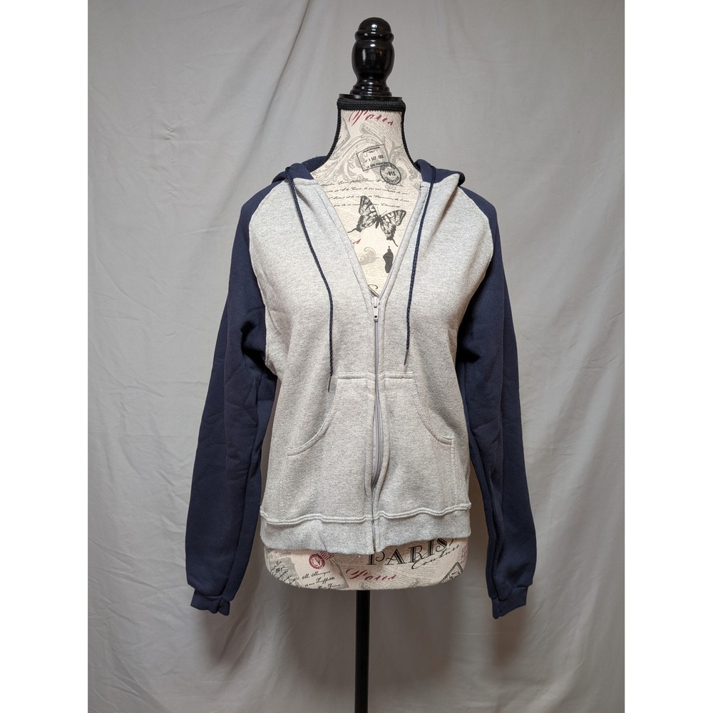 Augusta‎ Sportswear Two-Tone Zip Up Fleece Hoodie Cotton Jacket Women's Medium